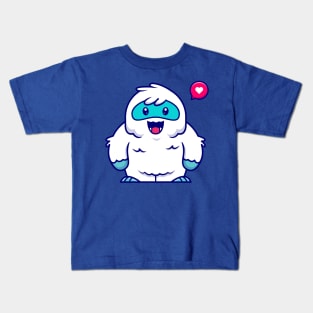 Cute Yeti Cartoon Kids T-Shirt